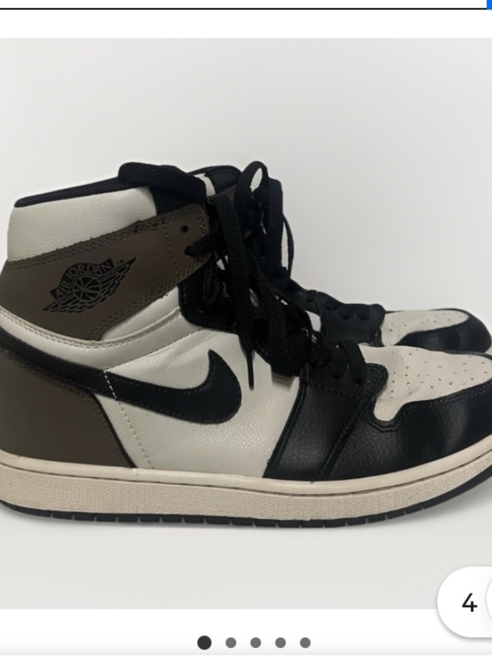 Air Jordan 1 High OG Dark Mocha women Size 4.5 Pre-owned Sneakers 555088-105